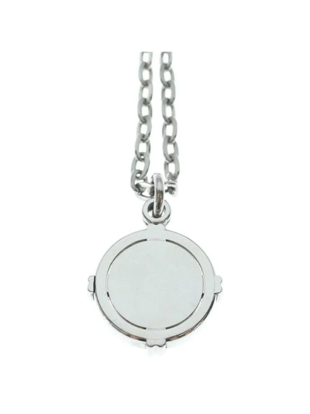 Dolce & Gabbana Coin Pendant Chain Silver Necklace
